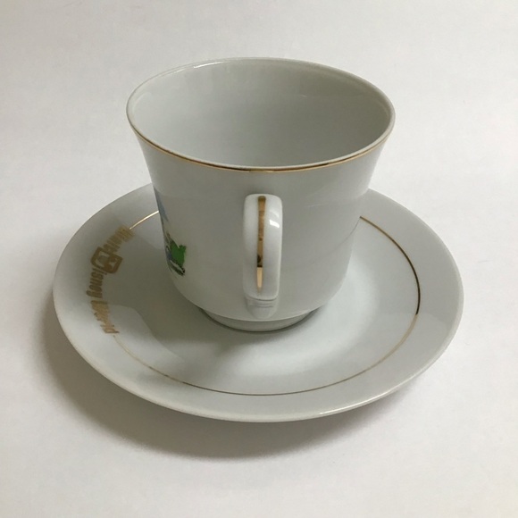 Walt Disney World Cinderella's Castle Tea Cup & Saucer Gold Trim 1970’s Vintage - Picture 7 of 12